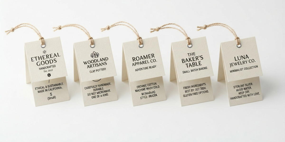Custom Folded Tags | Personalized Fold-Over Hang Tags
